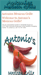 Mobile Screenshot of antoniosmexicangrille.com