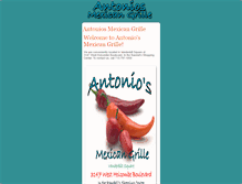 Tablet Screenshot of antoniosmexicangrille.com